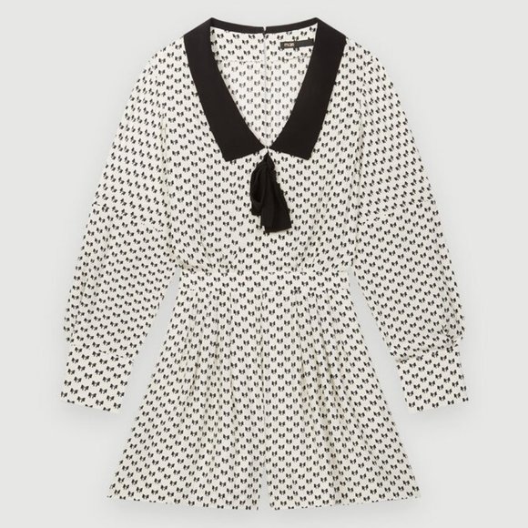 ❤️ HOLIDAY SPECIAL ❤️ Maje ISTEL Ribbon Printed Romper - Picture 2 of 4